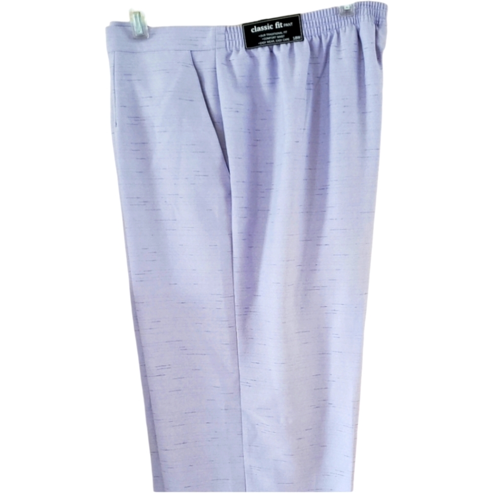 Alfred Dunner lilac slacks NWT, size 18W